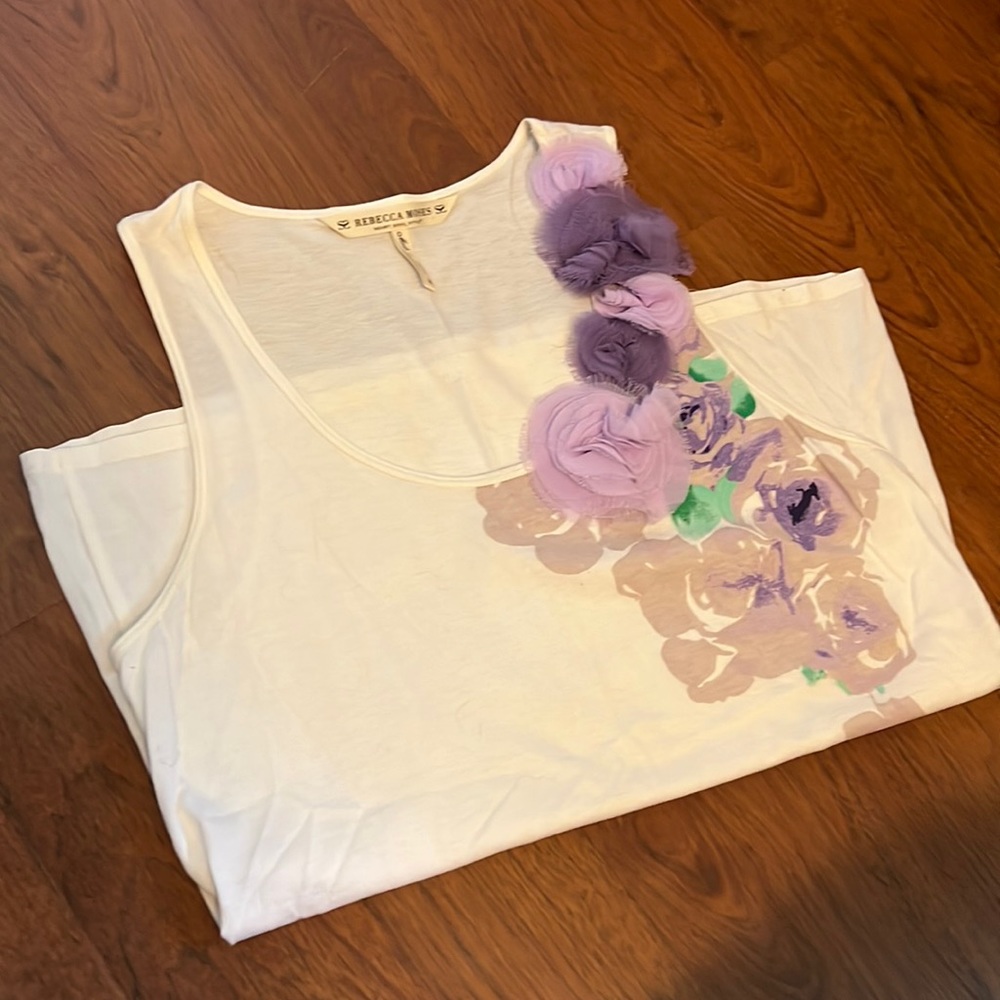 Rebecca Moses floral tank top